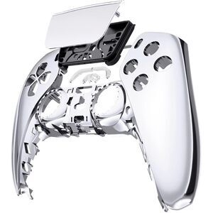 eXtremeRate Chrome Silver Glossy Front Housing Shell Touchpad for PS5 Controller